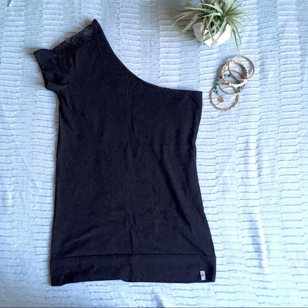 Volcom Black One-Shoulder Tank Top